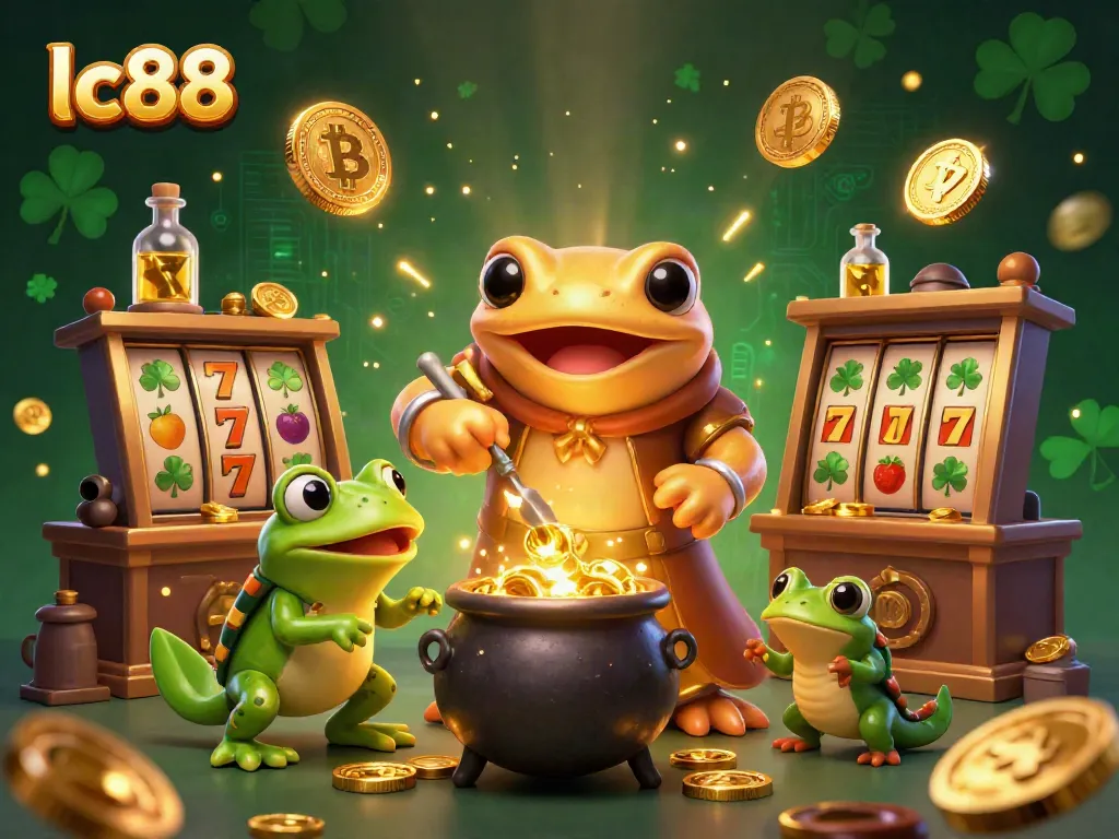 Experience top gaming excitement at lc88 with characters and rich casino elements in a magical scene.